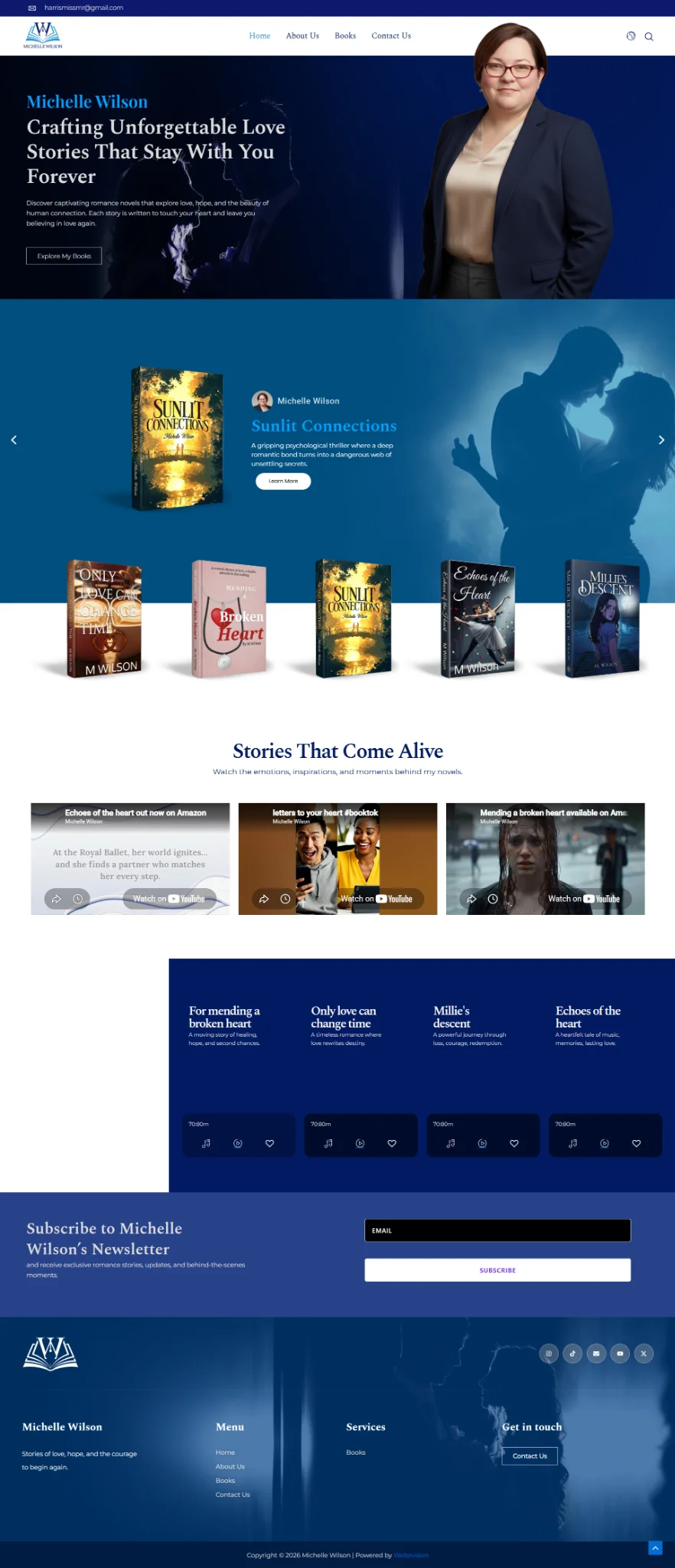 Michelle Wilson website preview