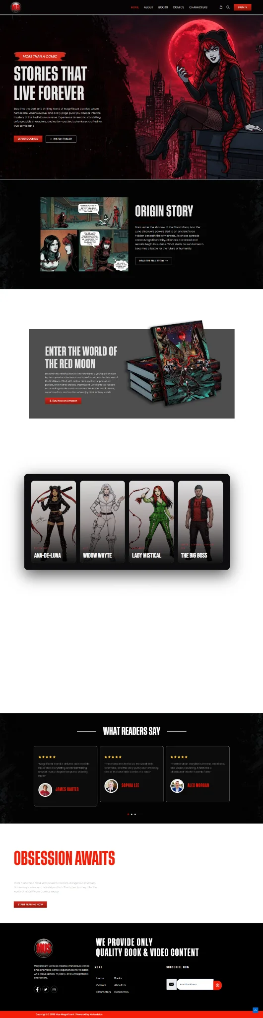 Mus Magnificent website preview